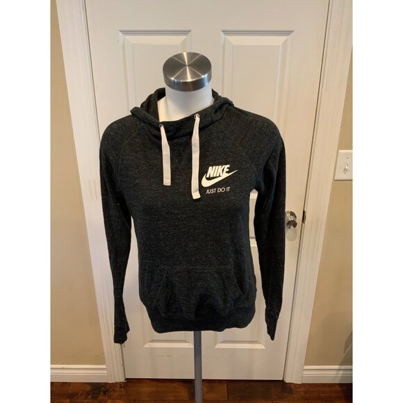 Nike Charcoal Gray Hoodie Sweatshirt, Size Small - Picture 1 of 6